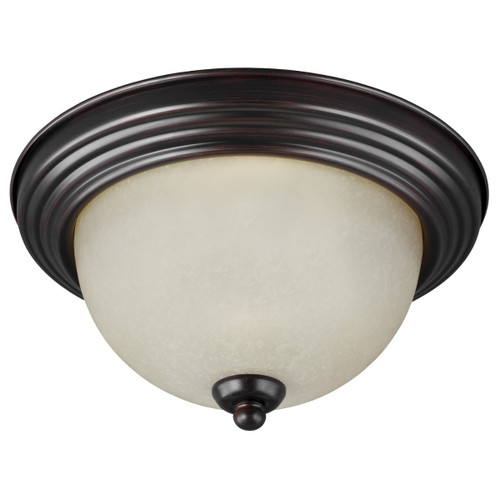 Generation Lighting Geary Three Light Flush Mount in Bronze - 77065EN3-710 Generation Lighting Geary Three Light Flush Mount in Bronze - 77065EN3-710