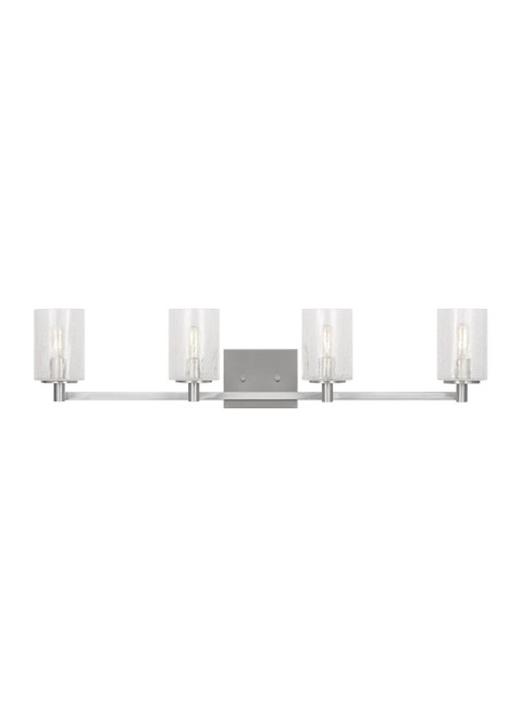Generation Lighting Parker Four Light Wall / Bath in Brushed Steel - GLV1034BS Generation Lighting Parker Four Light Wall / Bath in Brushed Steel - GLV1034BS