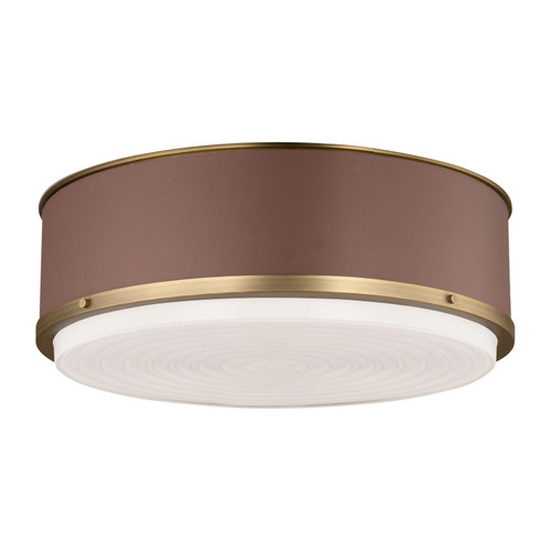 Visual Comfort Studio Marlowe Three Light Flush Mount in Time Worn Brass - LF1053TWB Visual Comfort Studio Marlowe Three Light Flush Mount in Time Worn Brass - LF1053TWB