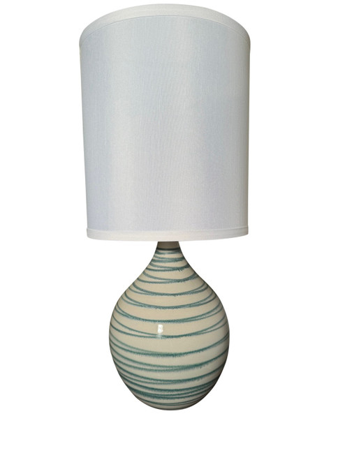 House of Troy Scatchard One Light Table Lamp in Emerald Wave - GS201-EW