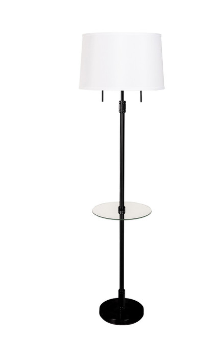 House of Troy Killington Two Light Floor Lamp in Black - KL302-BLK
