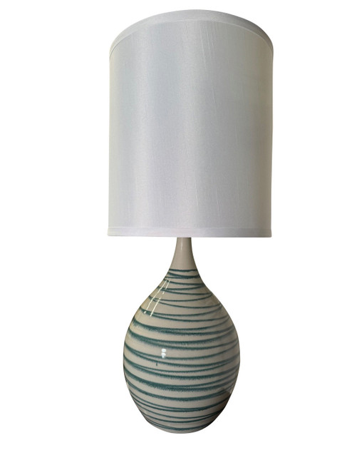House of Troy Scatchard One Light Table Lamp in Emerald Wave - GS301-EW