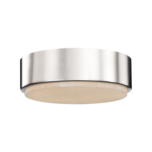 Alora Blanco LED Flush Mount in Polished Nickel/Alabaster - FM325108PNAR-5CCT