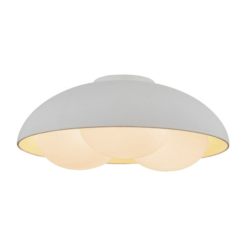 Alora Robyn Three Light Flush Mount in Antique White/Opal Glass - FM495316AWOP
