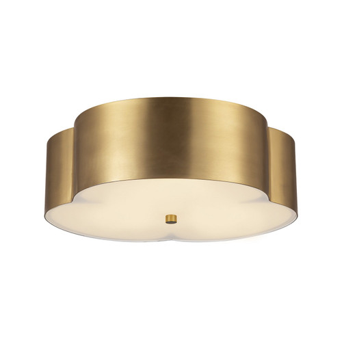Alora Adella Three Light Flush Mount in Brushed Gold - FM566314BG