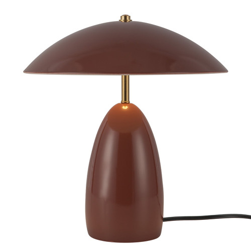 Alora Poppy LED Table Lamp in Burgundy - TL437012BGD