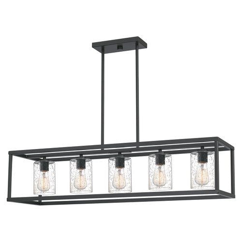 Quoizel New Harbor Five Light Linear Chandelier in Old Bronze - NHR5538OZ