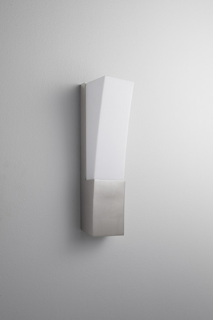 Quorum Crescent LED Wall Sconce in Satin Nickel - 3-512-24