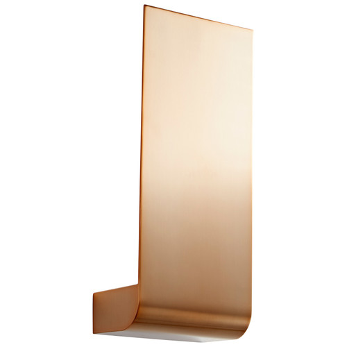 Quorum Halo LED Wall Sconce in Satin Copper - 3-535-25