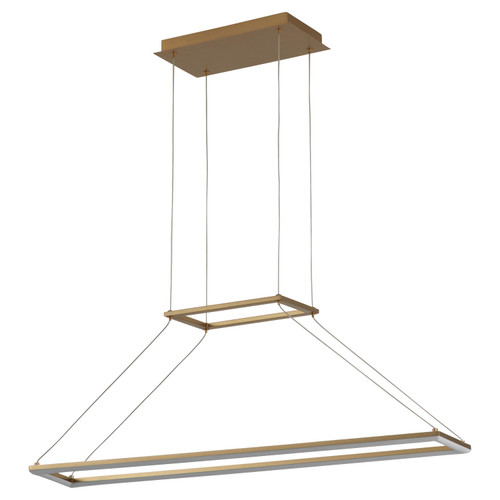 Quorum Xanni LED Pendant in Aged Brass - 3-6054-40