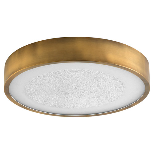 Quorum Floe LED Ceiling Mount in Brushed Brass - 3-655-56