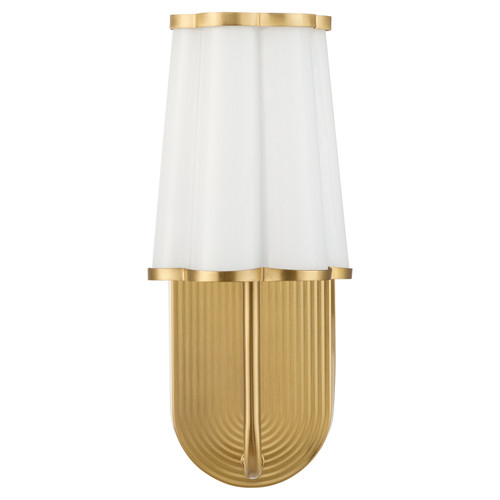 Quorum Belinder One Light Wall Mount in Aged Brass - 5229-1-80
