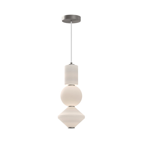 Alora Bijou LED Pendant in Brushed Nickel/Opal Matte Glass - PD530341BNOP-UNV