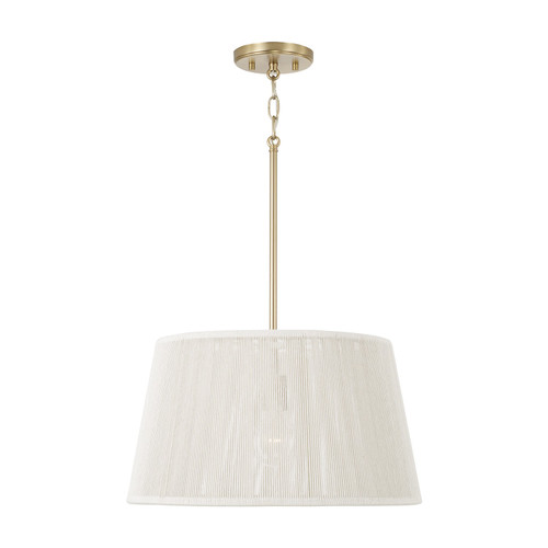 Capital Lighting Tara One Light Pendant in Matte Brass - 357913MA