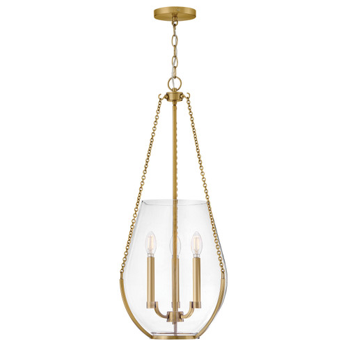 Hinkley Farrin LED Pendant in Lacquered Brass - 48557LCB
