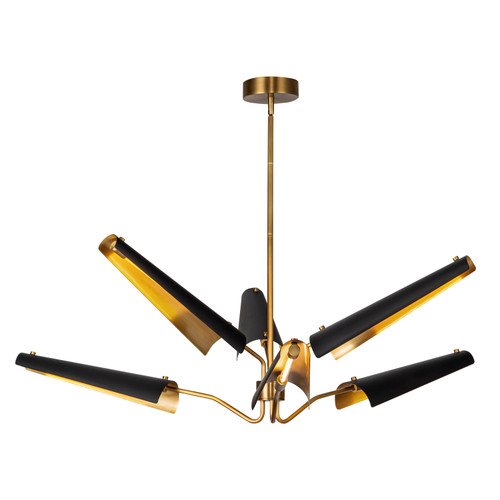 Alora Osorio LED Chandelier in Matte Black/Vintage Brass - CH347646MBVB-UNV