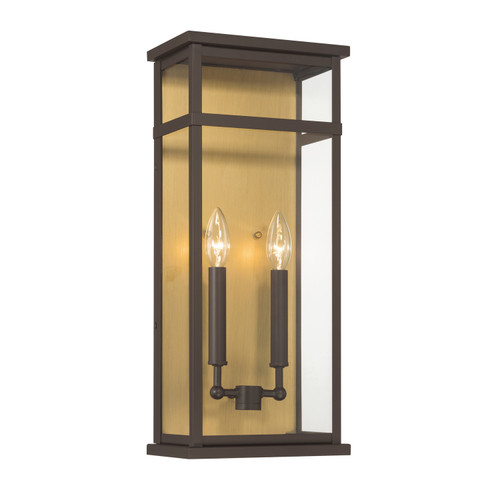 Minka-Lavery Briarlane Two Light Outdoor Wall Sconce in Painted Legacy Brass - 78402-886