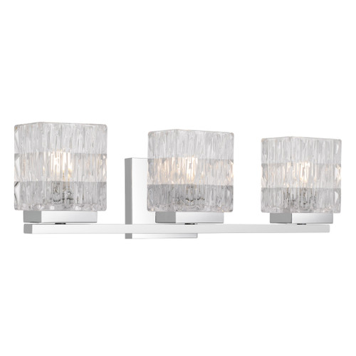 Quoizel Estelle Three Light Vanity in Polished Chrome - ESTE8621C