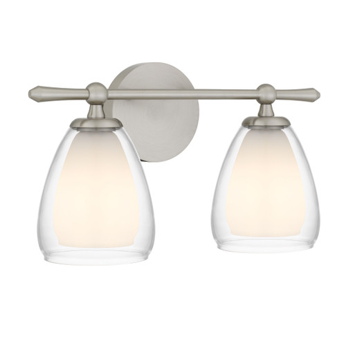 Quoizel Vivienne Two Light Vanity in Brushed Nickel - VIV8616BN