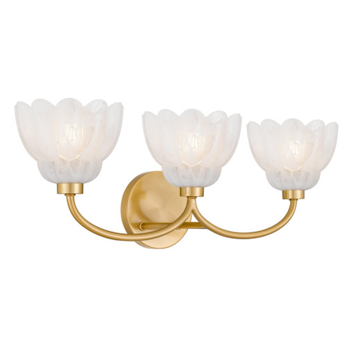 Quoizel Whitecap Three Light Vanity in Brushed Gold - WHP8623BRG