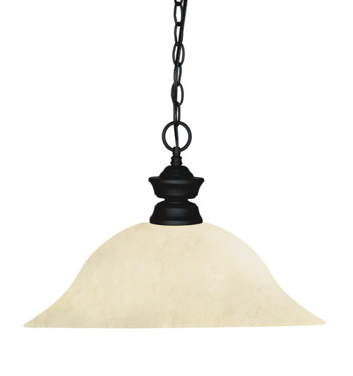 Z-Lite Shark One Light Pendant in Matte Black - 100701MB-GM16