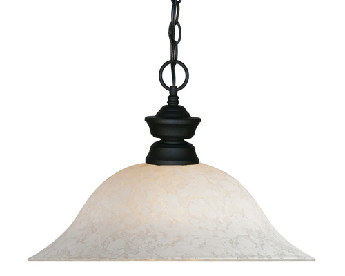 Z-Lite Pendant Lights One Light Pendant in Matte Black - 100701MB-WM16