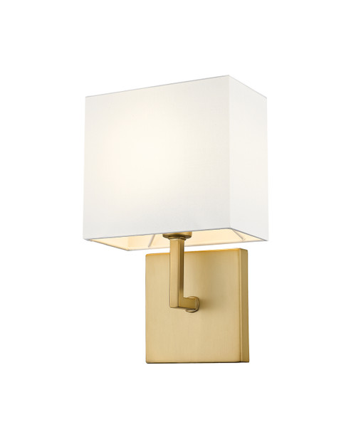 Z-Lite Saxon One Light Wall Sconce in Olde Brass - 815-1S-OBR