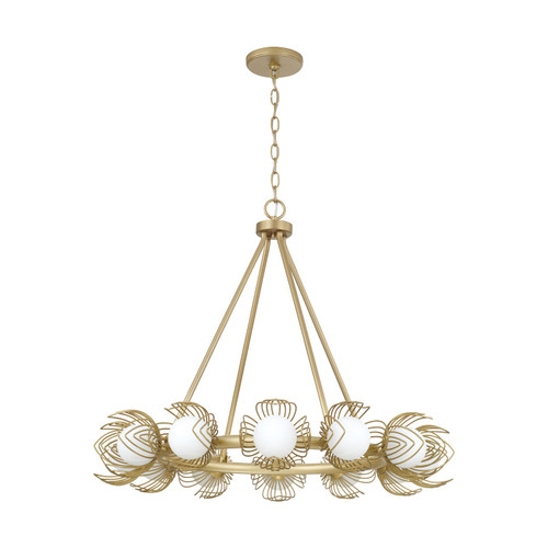 Capital Lighting Flora 12 Light Chandelier in Buffed Gold - 462101GF