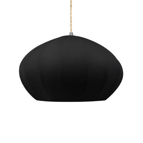Justice Designs Radiance Collection One Light Pendant in Brushed Nickel - CER-6605-CRB-NCKL-BEIG-TWST