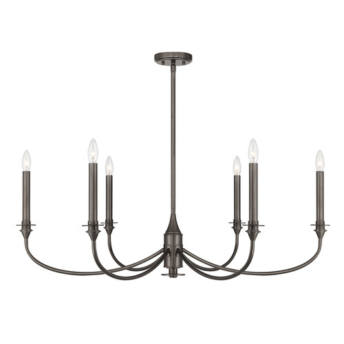 Savoy House Coventry Six Light Chandelier in Mediterranean Bronze - 1-1500-6-15