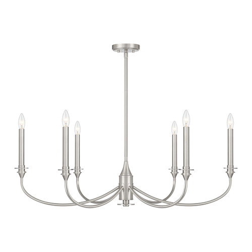 Savoy House Coventry Six Light Chandelier in Satin Nickel - 1-1500-6-SN