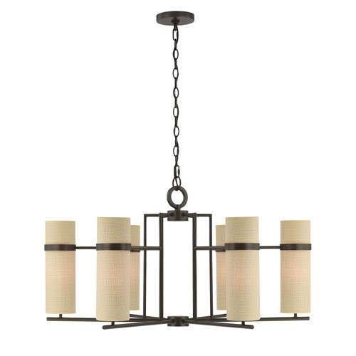 Savoy House Weston Six Light Chandelier in Mediterranean Bronze - 1-4562-6-15