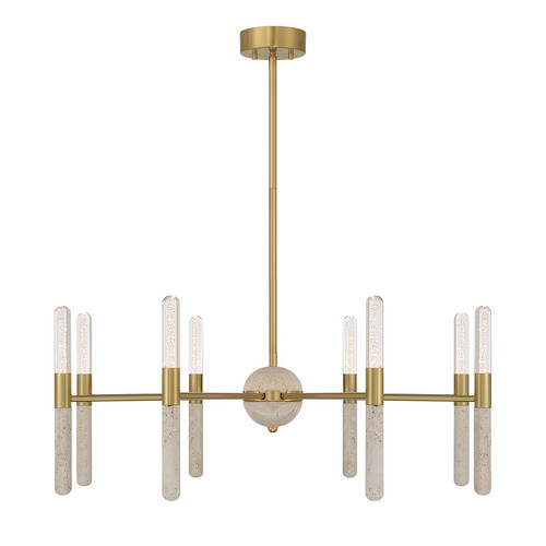 Savoy House Linden LED Chandelier in Warm Brass - 1-9716-8-322