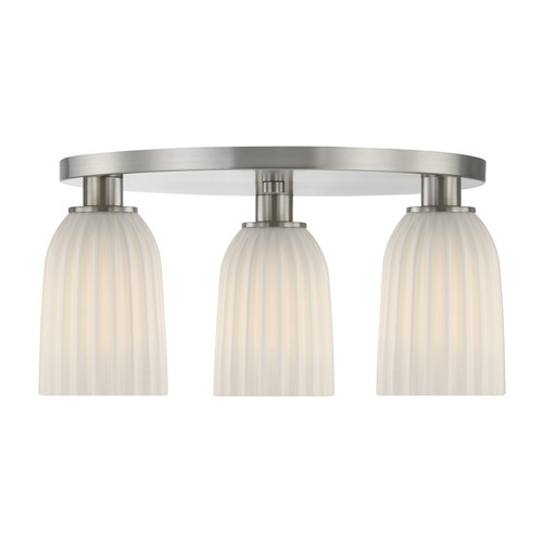 Savoy House Baldwin Three Light Flush Mount in Satin Nickel - 6-1247-3-SN