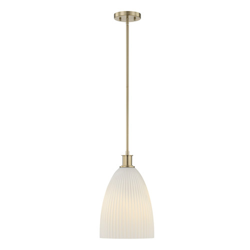 Savoy House Baldwin One Light Pendant in Noble Brass - 7-1244-1-127