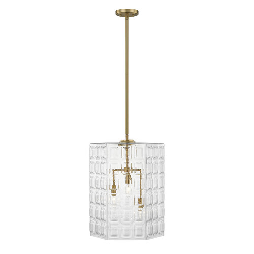 Savoy House Reddick Three Light Pendant in Warm Brass - 7-6209-3-322