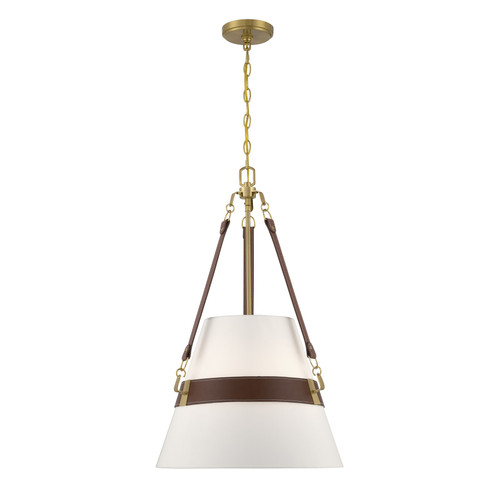 Savoy House Corinth Three Light Pendant in Warm Brass - 7-5627-3-322