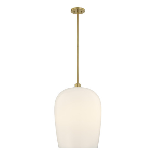Savoy House Livingston One Light Pendant in Warm Brass - 7-7209-1-322
