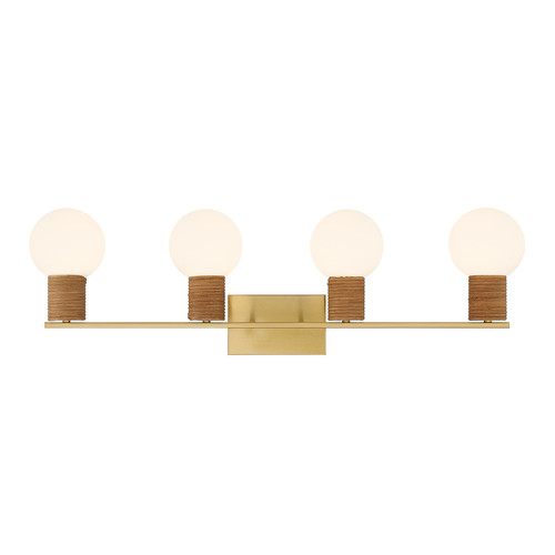 Savoy House Jarrell Four Light Bathroom Vanity in Warm Brass - 8-4081-4-322