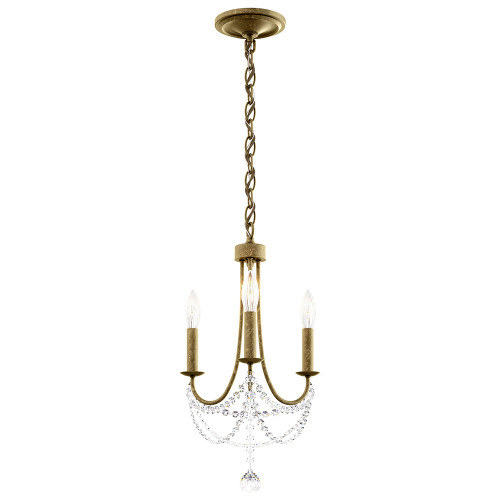 Schonbek Verdana Three Light Chandelier in Etruscan Gold - RJ1003N-23H