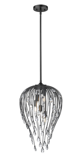 Z-Lite Gabriella Five Light Pendant in Matte Black - 1957P15-MB