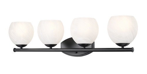 Z-Lite Colette Four Light Vanity in Matte Black - 1963-4V-MB