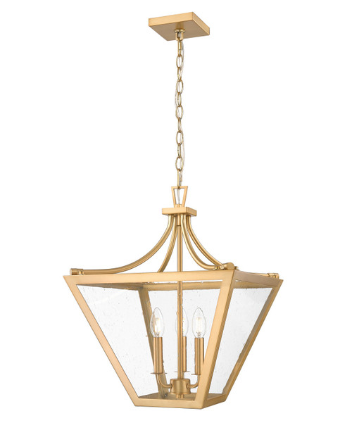 Z-Lite Montalcino Three Light Chandelier in Rubbed Brass - 1961-3C-RB