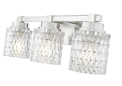 Z-Lite Jacqueline Three Light Vanity in Brushed Nickel - 6101-3V-BN