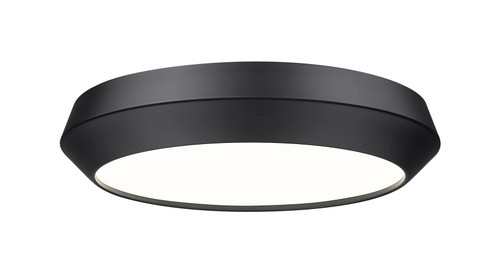 Z-Lite Quasars LED Flush Mount in Matte Black - 7701F16-MB-LED