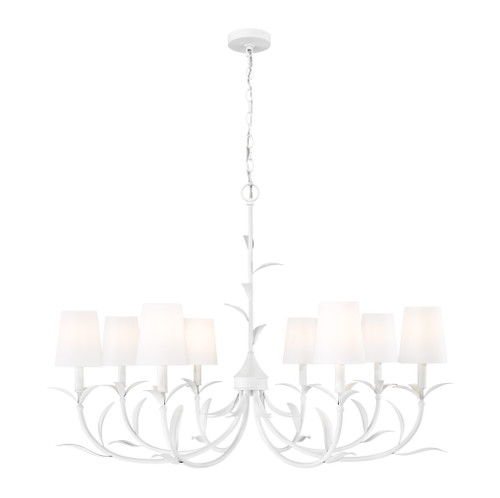 Z-Lite Aslin Eight Light Chandelier in Textured White - 830-42TXWH