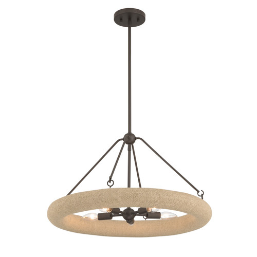 Minka-Lavery Aeris Five Light Pendant in Dark Bronze - 17115-860