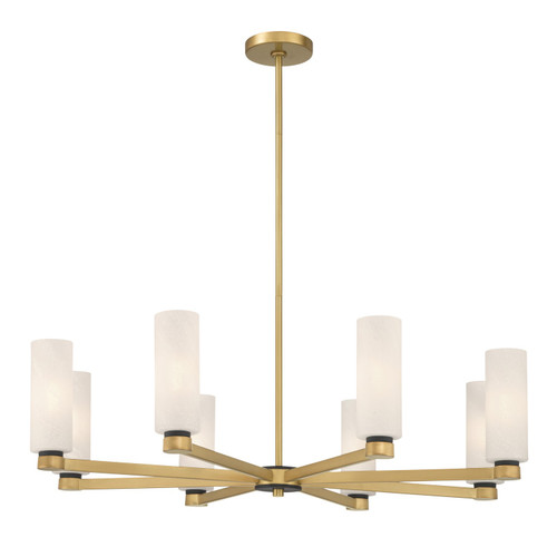Minka-Lavery Wexmere Eight Light Chandelier in Legacy Brass - 12328-876