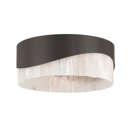 Minka-Lavery Sway Three Light Flush Mount in Dark Bronze - 18766-860