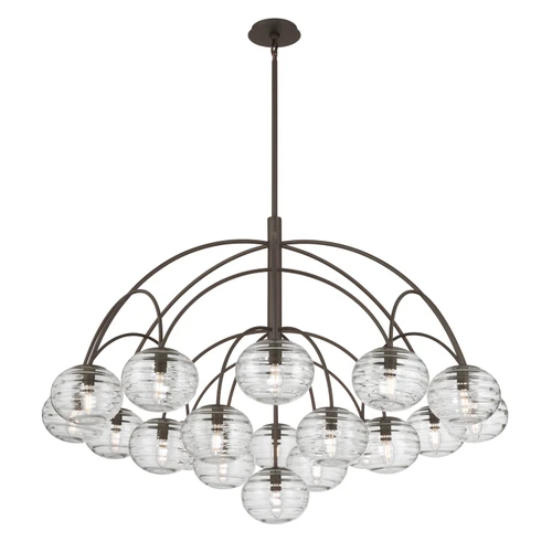 Metropolitan Lenora 19 Light Chandelier in Dark Bronze - N3509-860